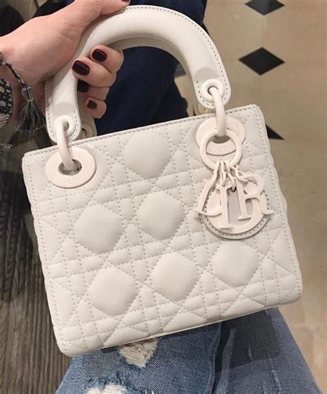 lady dior bag white